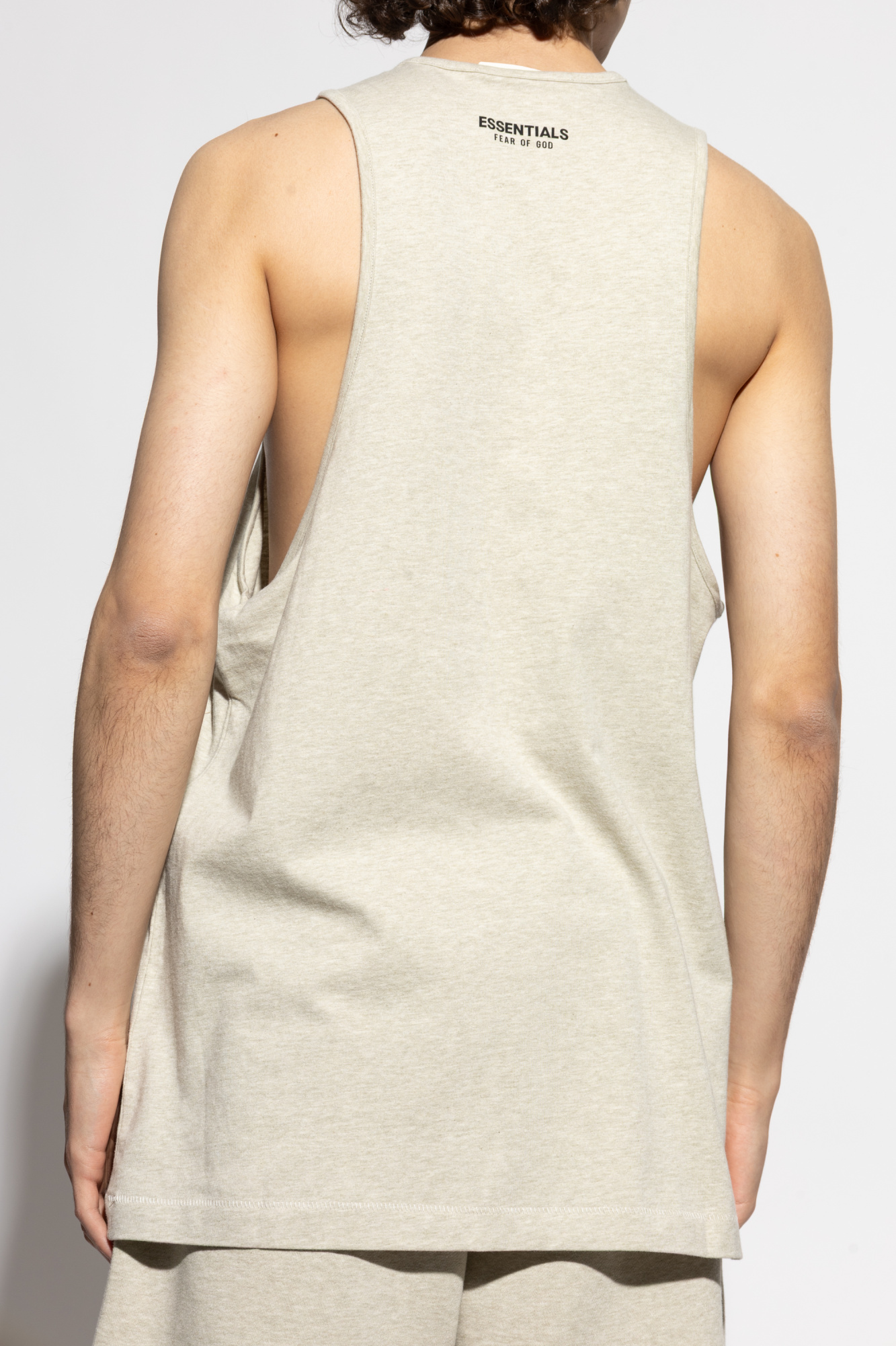 Cream T-shirt with logo Fear Of God Essentials - Vitkac AS